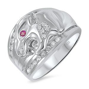 Sterling Silver 925 Men’s Jaguar Ring